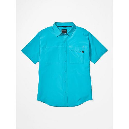 Marmot Clothes Blue NZ - Northgate Peak Shirts Mens NZ3042186